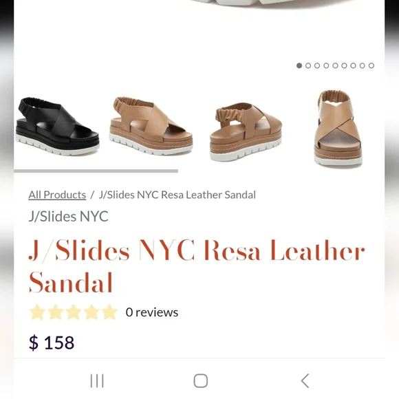 J/SLIDES Black and White Platform Sandals.New Condition - Picture 2 of 9